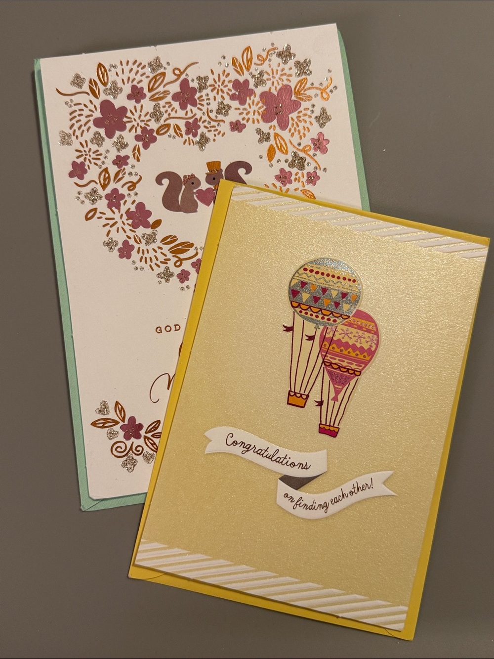 🌻 Bundle of 2 Hallmark/DaySpring Wedding and Engagement Cards
